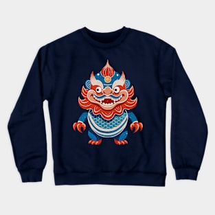 Japanese oni demon, traditional Crewneck Sweatshirt